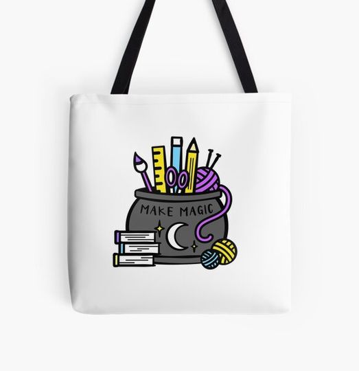 Discover Make Magic Cauldron Halloween Creator Creative Maker Art Print