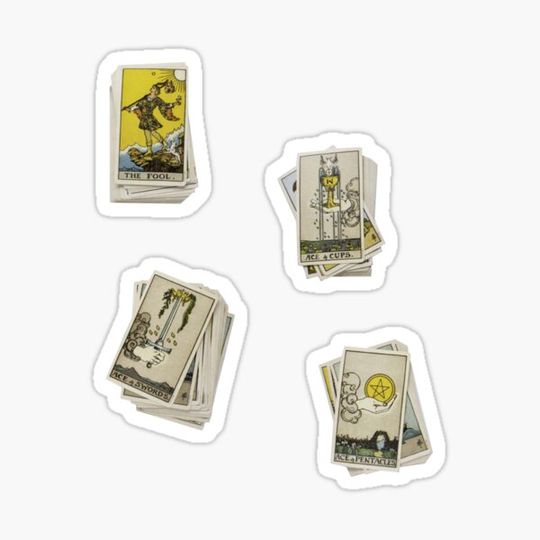 Discover tarot cards sticker pack