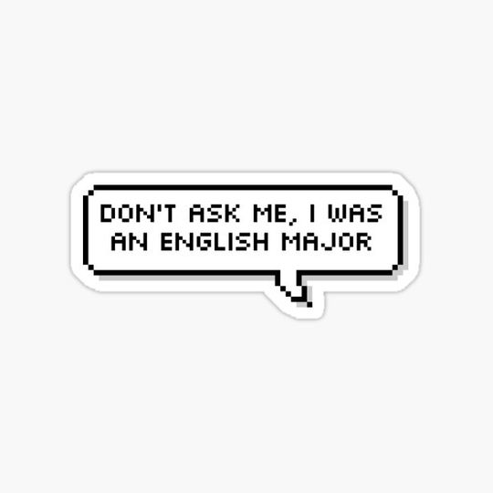 Discover Salem the Cat Quote: English Major (Short Version)