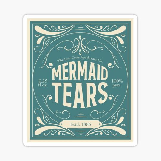 Discover Mermaid tears label