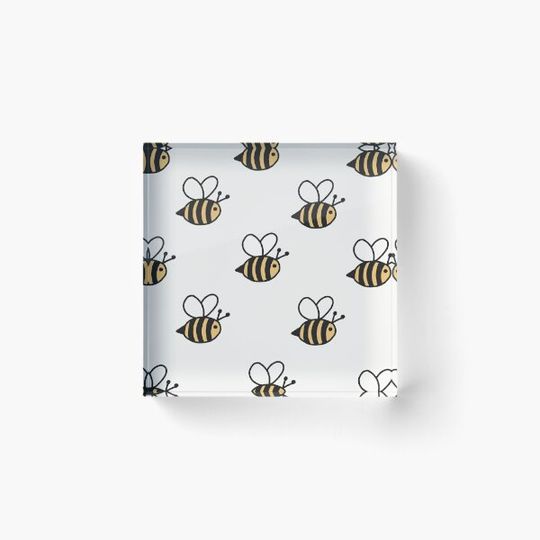 Discover bee cartoon design pattern