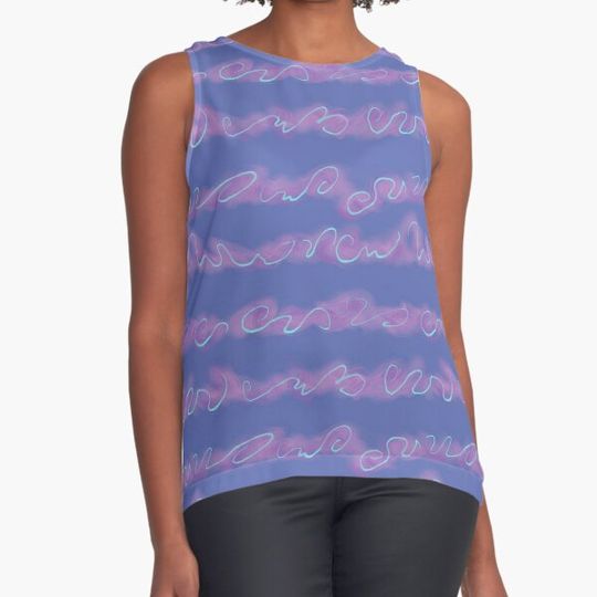 Discover Twyla Purple - Pastel Goth Swirls Tiling Design