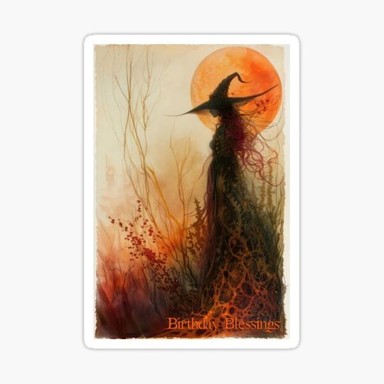 Discover Wiccan Pagan Birthday card