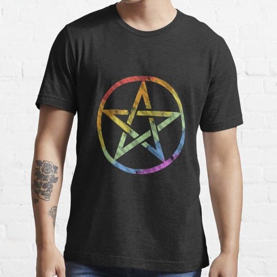 Discover Rainbow Pentacle Wiccan Witch Symbol