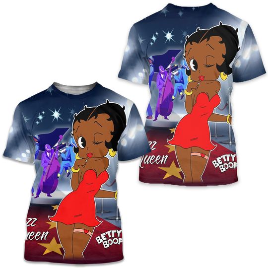 Discover black betty boop t-shirt jazz queen , r n b singer, melanated queen