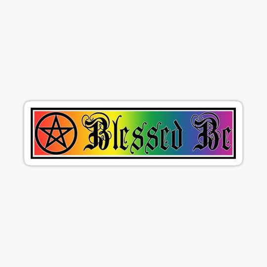 Discover Pentacle with Blessed Be Rainbow 4