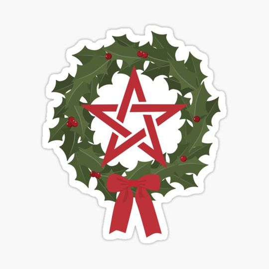 Discover Pentagram Wreath Christmas Yule Wiccan Pagan Witch