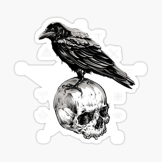 Discover Celtic pagan and Wiccan pentagram with Raven