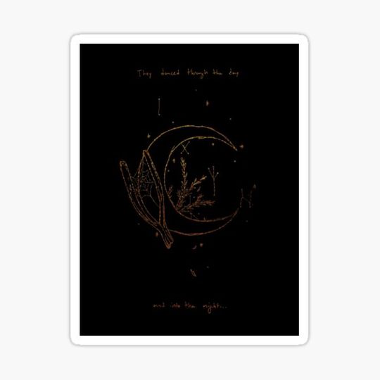Discover Into The Night Moon Sticker