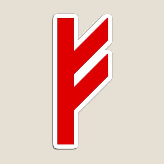 Discover Rune Fehu - red
