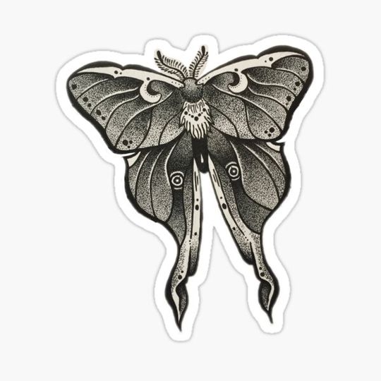 Discover Dot Work Luna Moth
