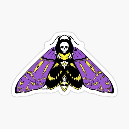 Discover Non-Binary Pride Death's Head Hawkmoth