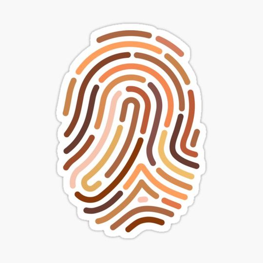 Discover Fingerprint for one human race. Anti-racism Illustration