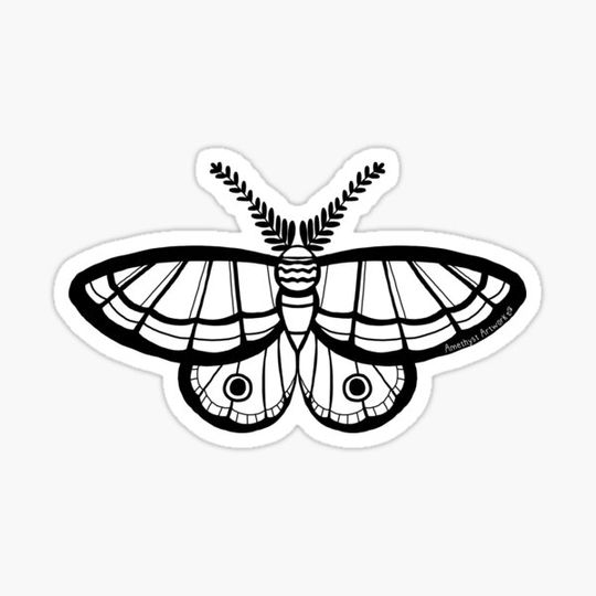 Discover Creepy Vintage-Style Black and White Moth