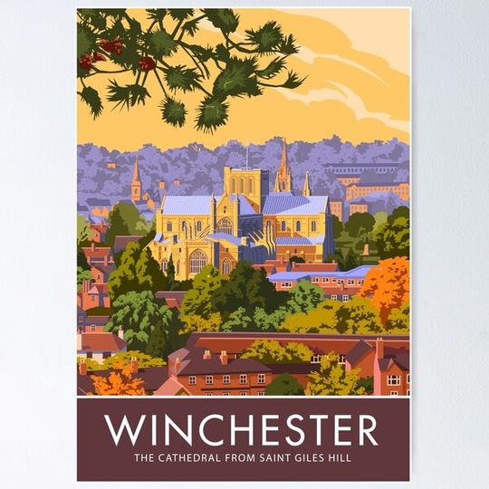 Discover Winchester, the Cathedral from Saint Giles Hill