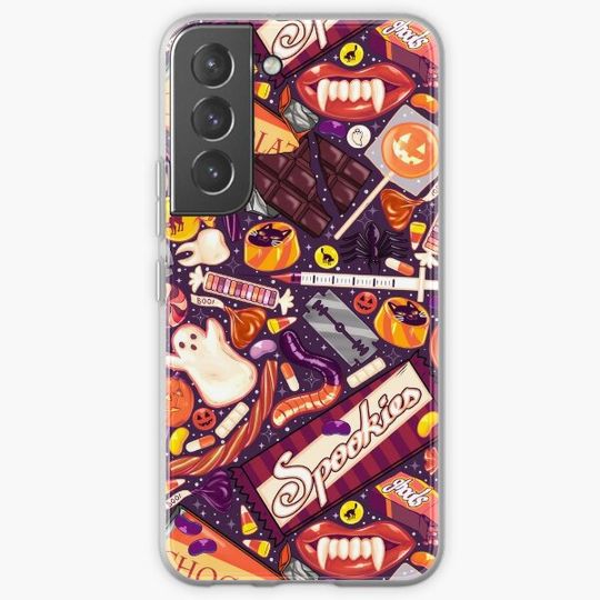 Discover Creepy Halloween Candy on Purple