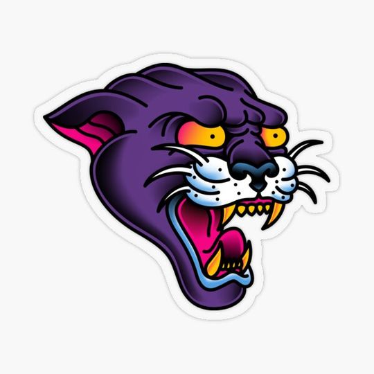Discover Salty-Dog American Traditional Panther Head