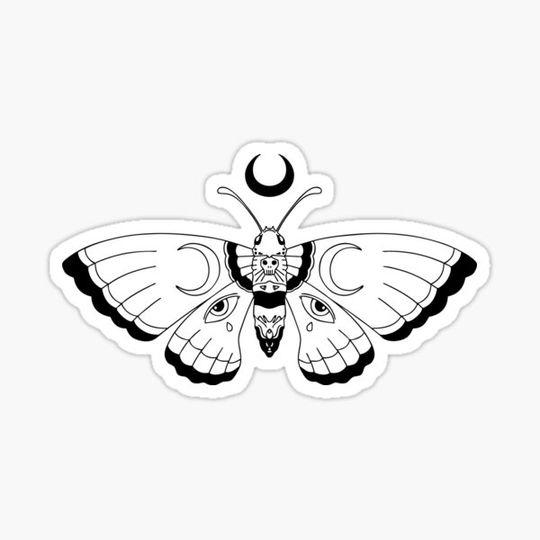 Discover Esoteric All Seeing Eye Moth with Moons