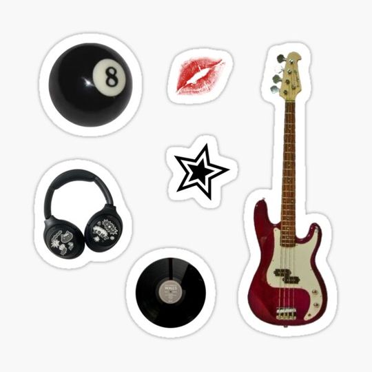 Discover rockstars girlfriend aesthetic sticker pack