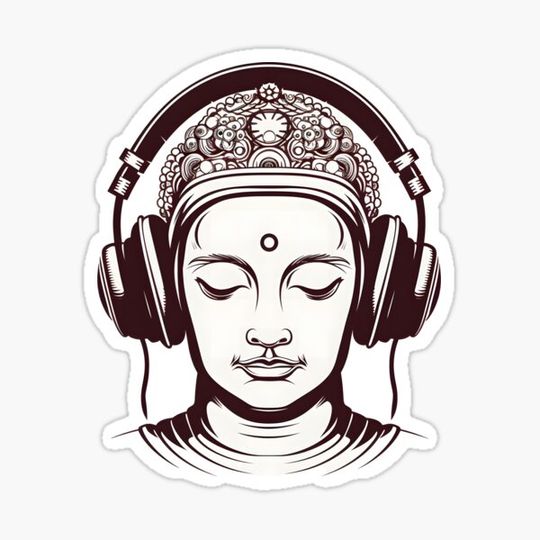 Discover Serenity in Sound: Chilling Buddha Meditating with Yoga Music Headphones