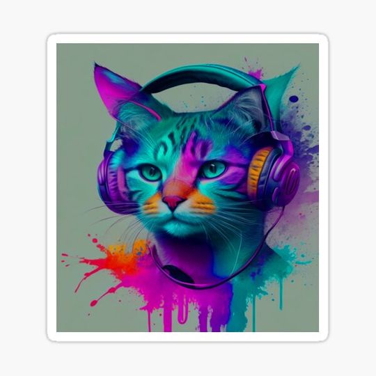 Discover Driver cat chilling with music-Cats With Headphones