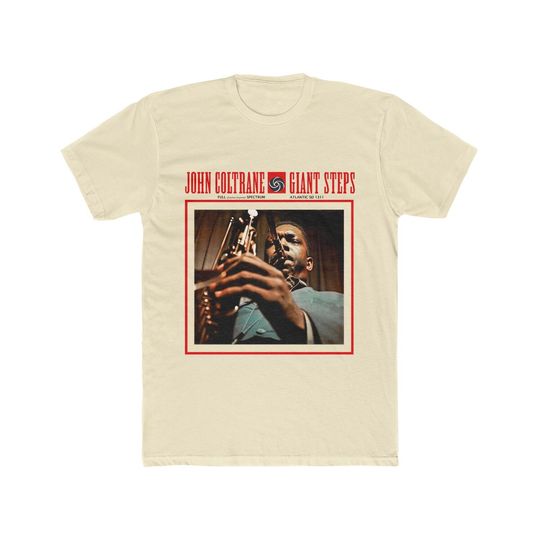 Discover Men's Cotton Crew Tee John Coltrane Giant Steps