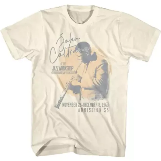 Discover John Coltrane San Francisco Saxophone Short Sleeve Unisex T-Shirt All Size