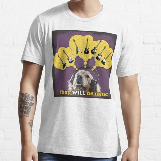 Discover Doggy with Headphones Dreaming of Guitars