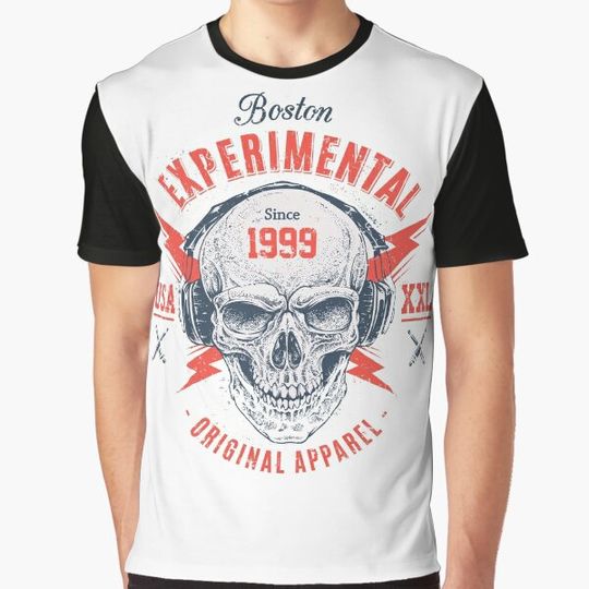 Discover Skull in headphones listening to music usa