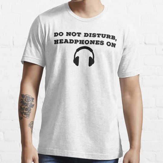 Discover Do not Disturb, Headphones On White