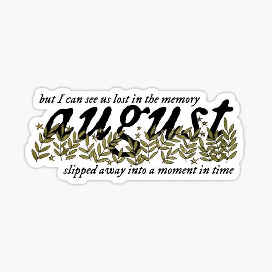 Discover August Folklore Sticker