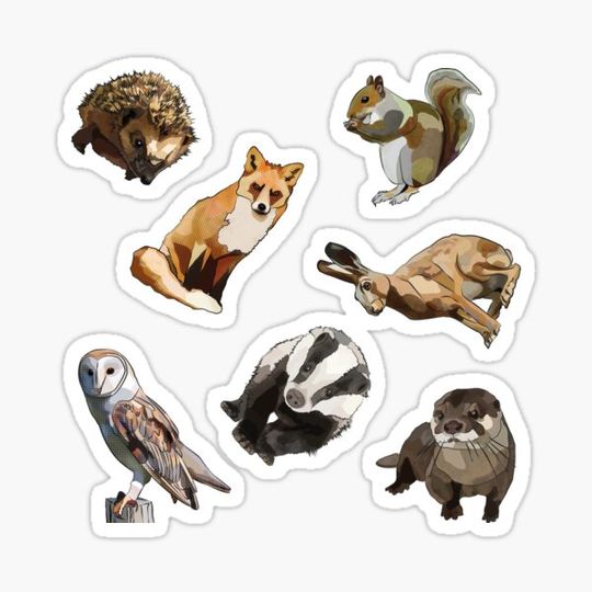 Discover Forest Creatures Pink Background