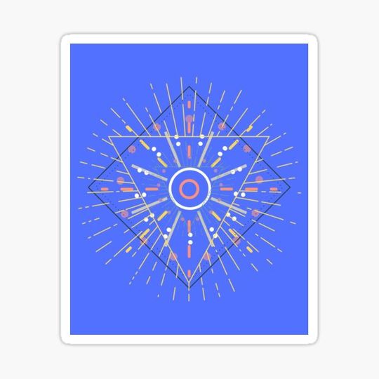 Discover Neon spatter paint  Traingular Mandala