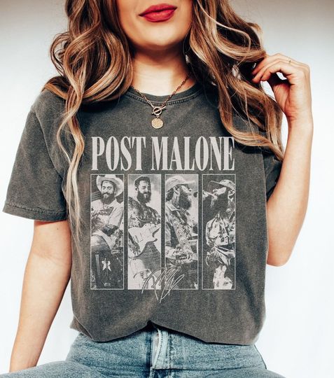 Discover Posty Rap Shirt, Vintage Posty Graphic Shirt, Malone Music The Album