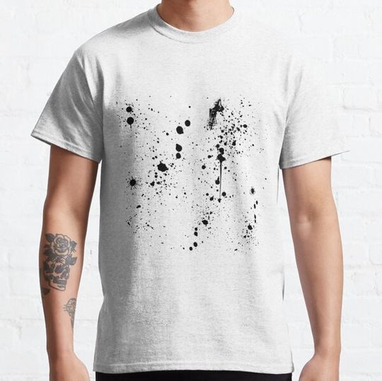 Discover Black and White Paint Splash Graphic Splatter