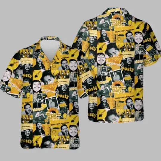 Discover Post Malone Hawaiian Shirt, Button Down