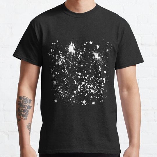 Discover Black and White Paint Splash Graphic Splatter and Blobs