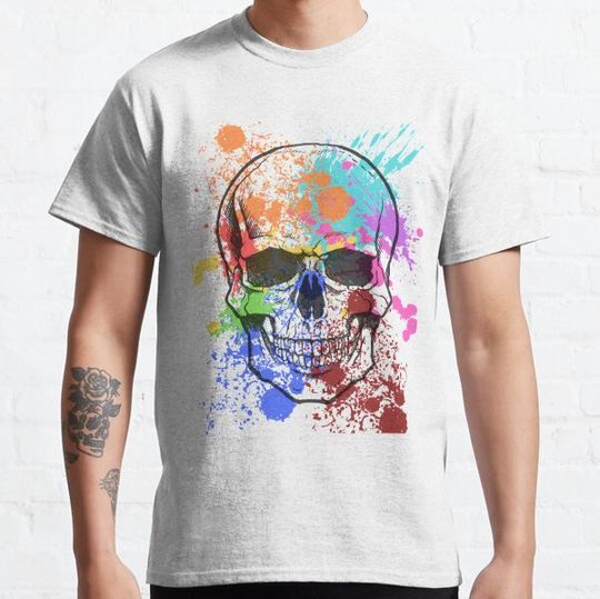 Discover Skull and Paint Splatter