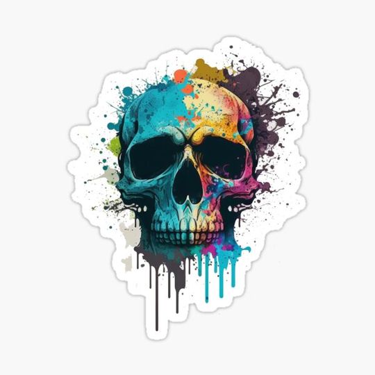 Discover Rainbow Drip Skull