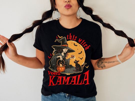 Discover Kamala Halloween Shirt Kamala Harris Halloween Shirt Spooky Liberal