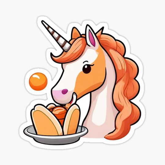 Discover Taco Eating Unicorn Sticker