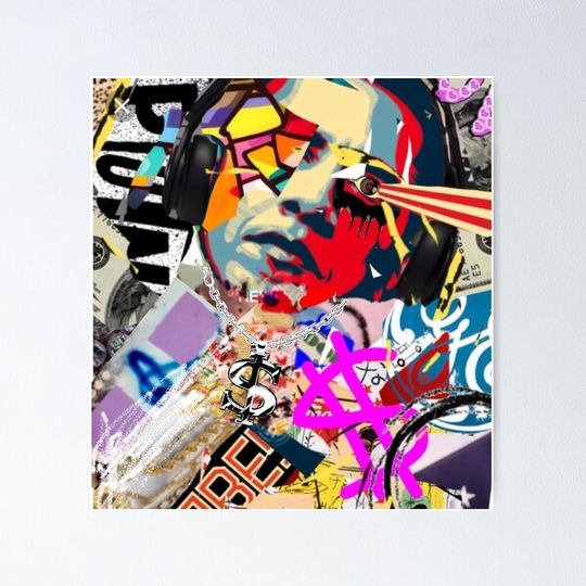 Discover Barrack Obama hope laser eye Collage Street POP Art