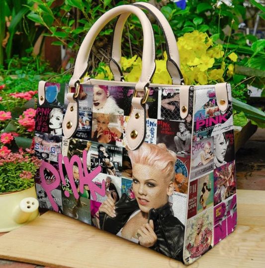 Discover Pink P!nk Music Singer women leather hand bag