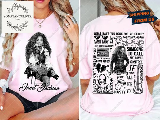 Discover Janet Jackson T-Shirt, Queen Of Pop Janet Jackson Shirt