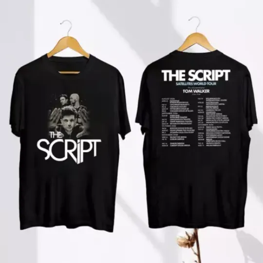 Discover Vintage The Script Tour 2024 T-Shirt, The Script Band Fan Shirt