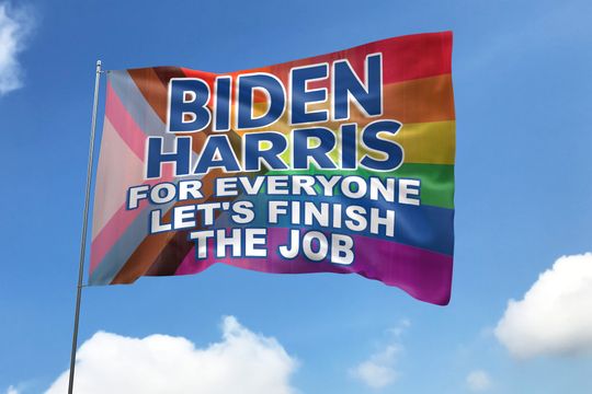 Discover Biden Harris Truth Over Lies House Flag, Biden Harris 2024 Flag BYGR05