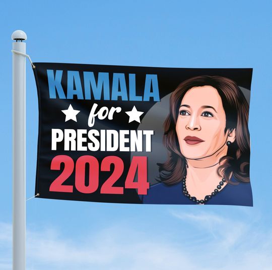 Discover Kamala Harris for President 2024 House Flag, Harris Support Flag
