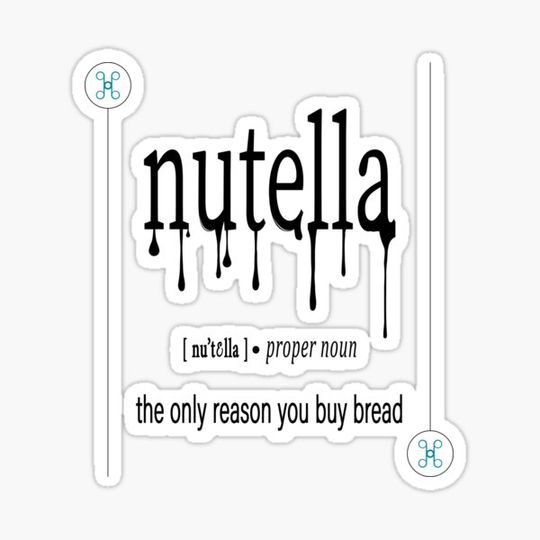 Discover Melted Nutella Word, dictionary art
