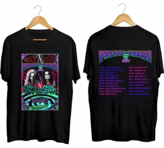 Discover Rob Zombie Alice Cooper 2024 Tour Shirt