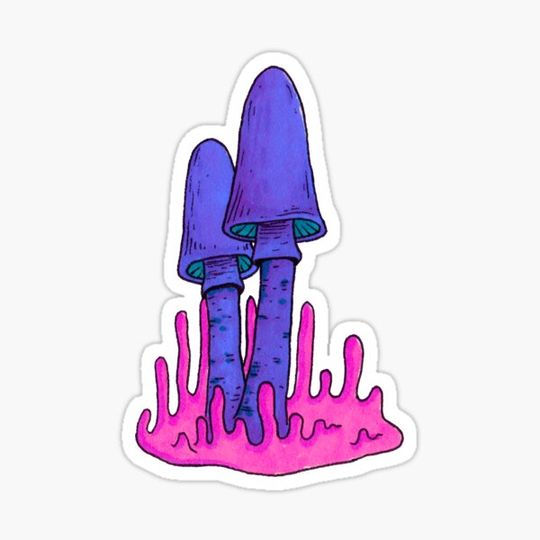 Discover Slim Purple Mushroom